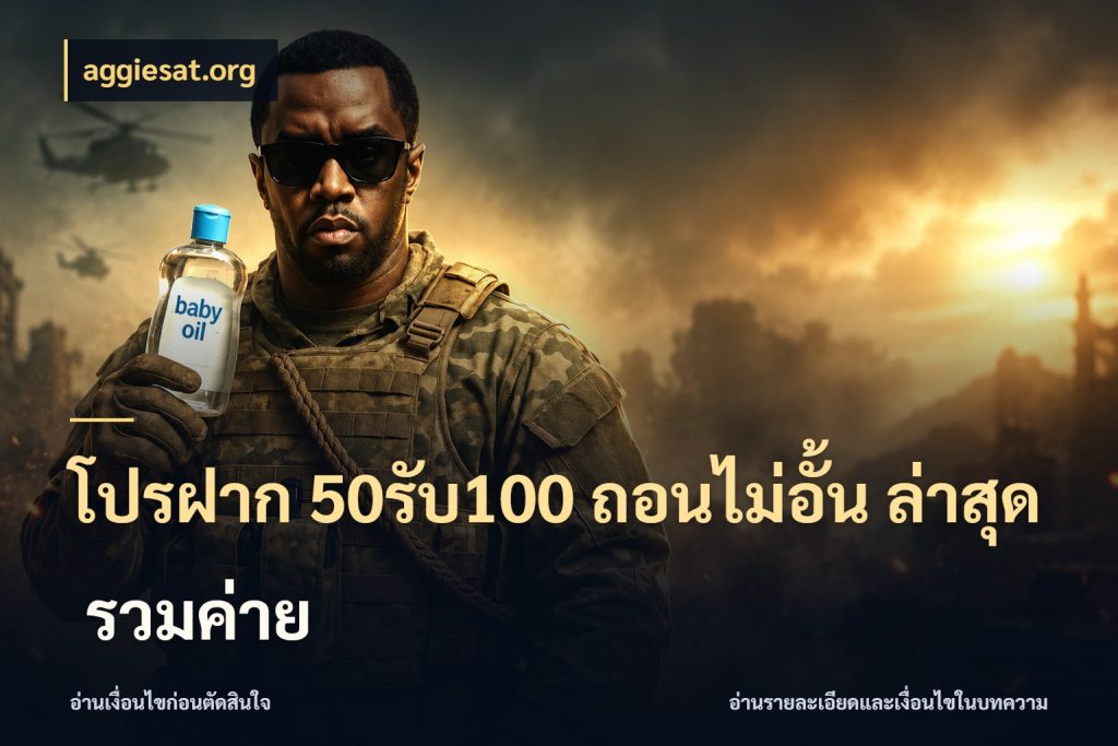 โปรฝาก 50รับ100 ถอนไม่อั้น ล่าสุด รวมค่าย aggiesat.org โปรยอดรับที่สายเกมสนใจ