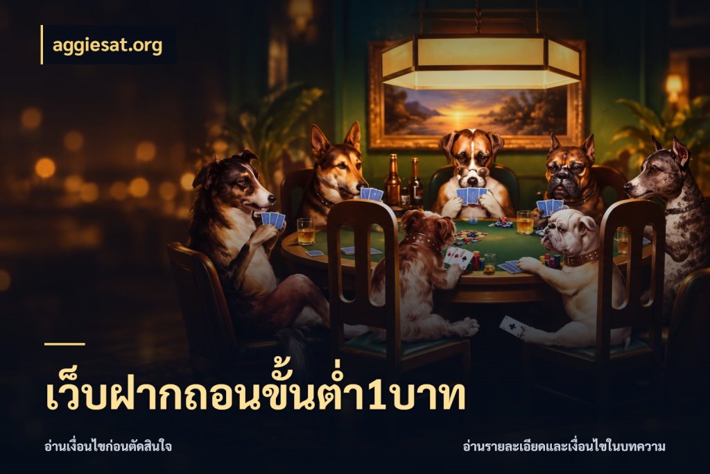 เว็บฝากถอนขั้นต่ำ1บาท เลือกสไตล์จากยอดและรูปแบบที่ตรงใจ ในมุม aggiesat.org