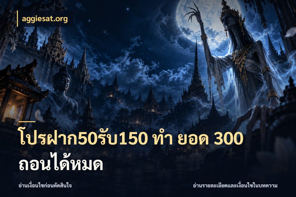 โปรฝาก50รับ150 ทํา ยอด 300 ถอนได้หมด จับคู่โบนัสกับสไตล์เกมที่ชอบ สไตล์ aggiesat.org