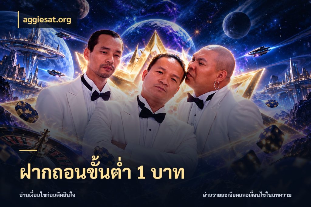 ฝากถอนขั้นต่ำ 1 บาท เปิดมุมยอดเริ่มต้นสำหรับคนชอบเกม กับ aggiesat.org