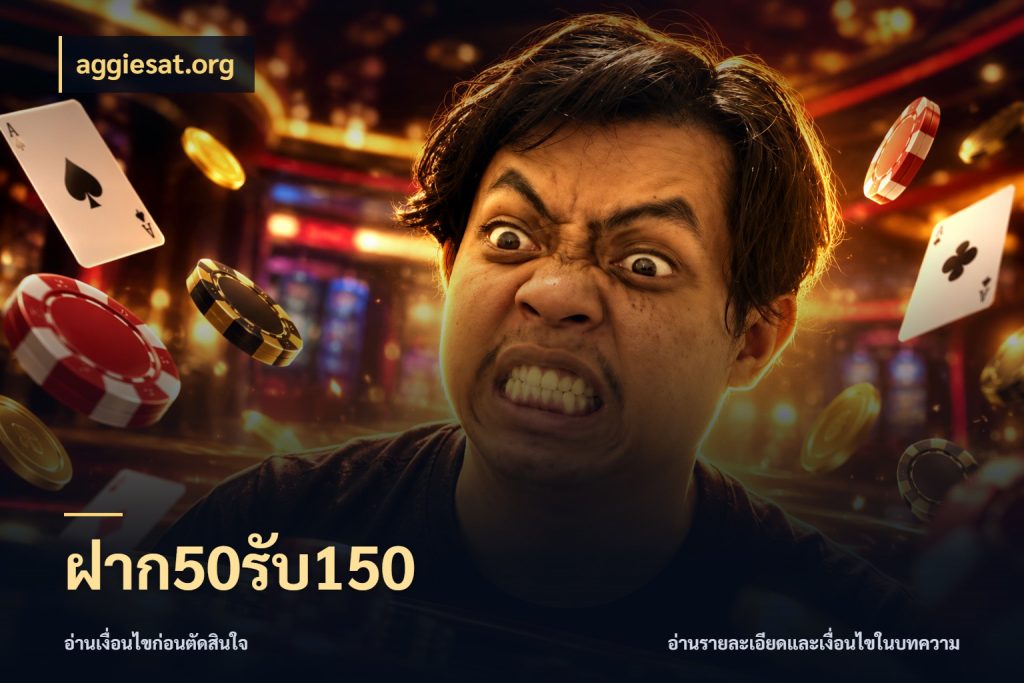 ฝาก50รับ150 ยอดฝากและยอดรับในมุมของคนชอบลุ้น กับ aggiesat.org