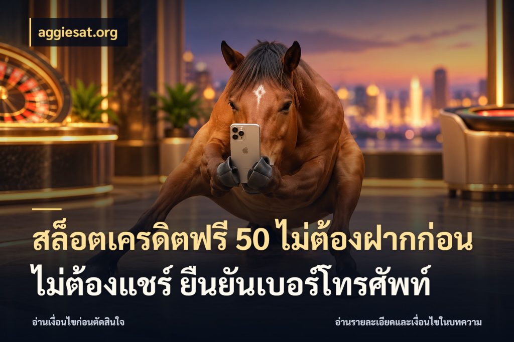 สล็อตเครดิตฟรี 50 ไม่ต้องฝากก่อน ไม่ต้องแชร์ ยืนยันเบอร์โทรศัพท์ จากชื่อเครดิตฟรีสู่ความสนุกที่เข้าใจได้ ในมุม aggiesat.org