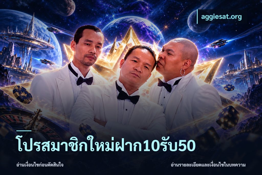 โปรสมาชิกใหม่ฝาก10รับ50