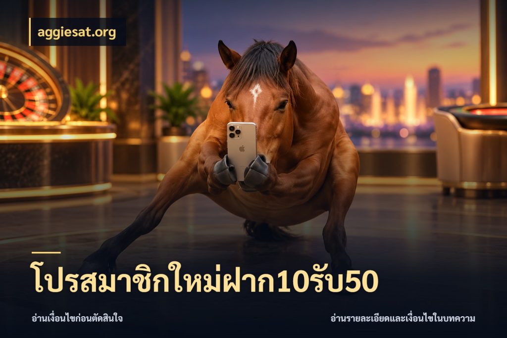 โปรสมาชิกใหม่ฝาก10รับ50 จุดเด่นของเครดิตที่คนชอบเกมอยากรู้ ในมุม aggiesat.org