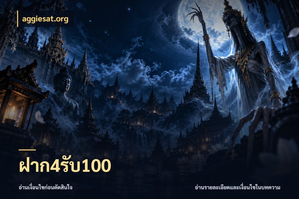 ฝาก4รับ100 สีสันของโปรฝากและยอดรับ กับ aggiesat.org
