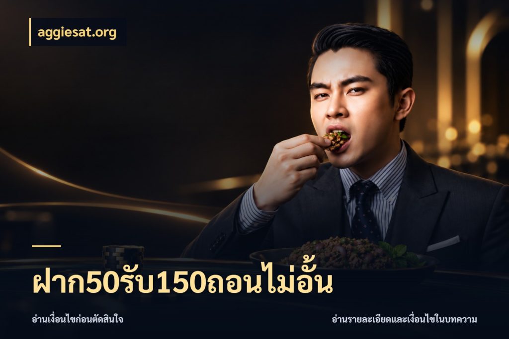 ฝาก50รับ150ถอนไม่อั้น สีสันของโปรฝากและยอดรับ กับ aggiesat.org