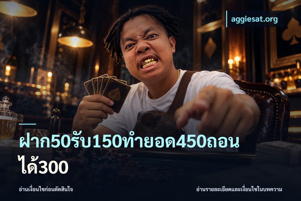 ฝาก50รับ150ทำยอด450ถอนได้300