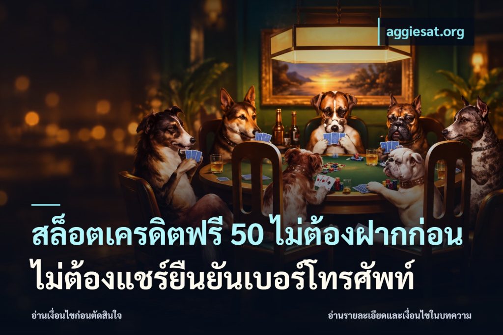 สล็อตเครดิตฟรี 50 ไม่ต้องฝากก่อนไม่ต้องแชร์ยืนยันเบอร์โทรศัพท์