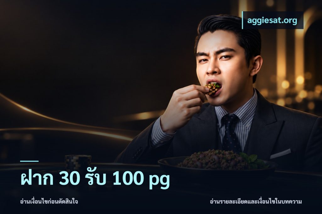 ฝาก 30 รับ 100 pg