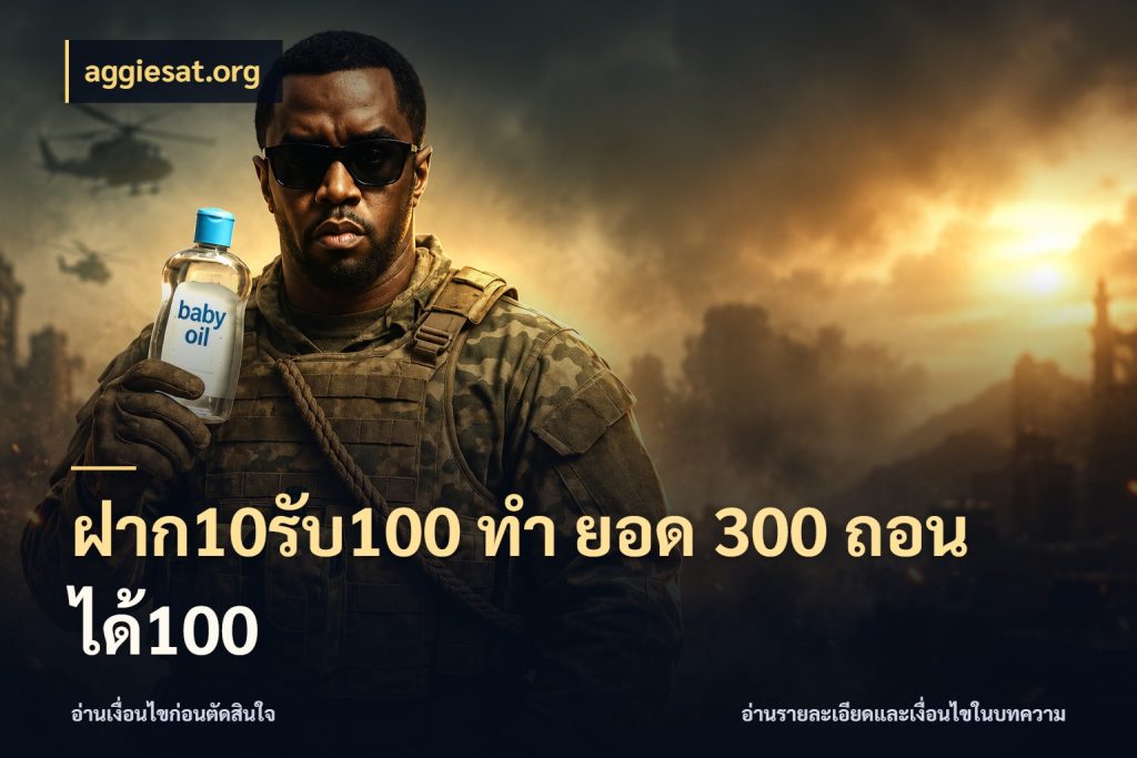 ฝาก10รับ100 ทํา ยอด 300 ถอนได้100 สายโบนัสเลือกจังหวะสนุกได้อย่างไร ในมุม aggiesat.org