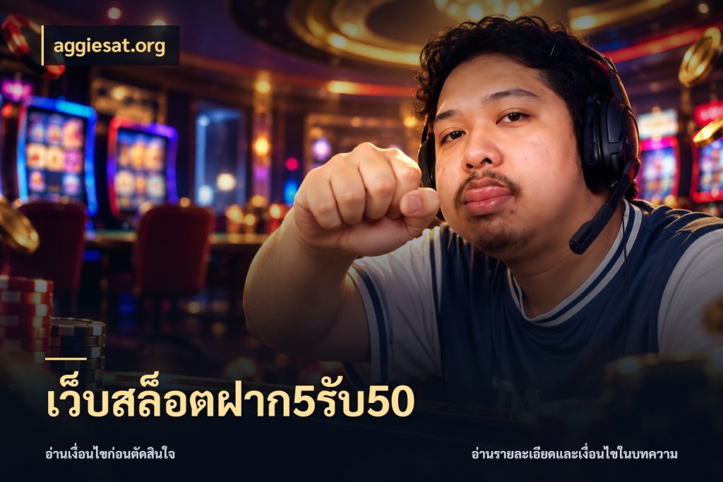 เว็บสล็อตฝาก5รับ50 สายโบนัสเลือกจังหวะสนุกได้อย่างไร กับ aggiesat.org