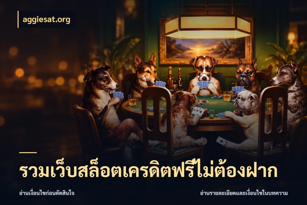 รวมเว็บสล็อตเครดิตฟรีไม่ต้องฝาก เครดิตฟรีกับจังหวะลุ้นที่คุณเลือก สไตล์ aggiesat.org