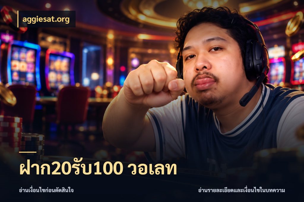ฝาก20รับ100 วอเลท aggiesat.org สายโบนัสเลือกจังหวะสนุกได้อย่างไร