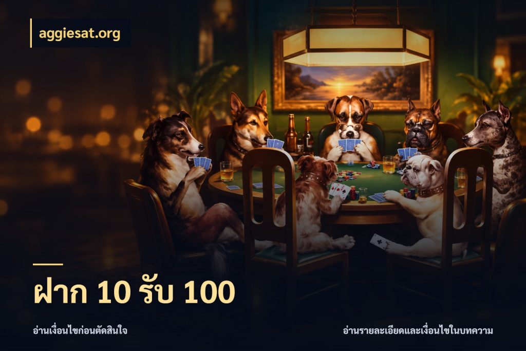 ฝาก 10 รับ 100 เปิดมุมโปรให้เข้ากับเกมแนวโปรด สไตล์ aggiesat.org