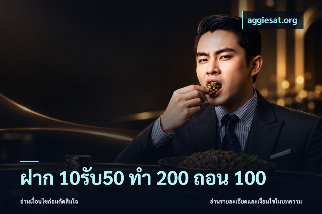 ฝาก 10รับ50 ทํา 200 ถอน 100
