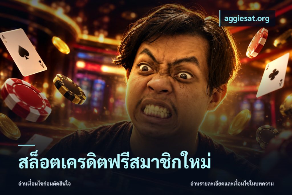 สล็อตเครดิตฟรีสมาชิกใหม่
