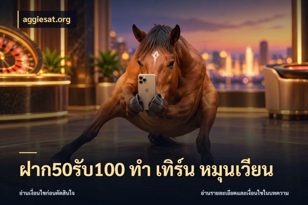 ฝาก50รับ100 ทํา เทิร์น หมุนเวียน เครดิตกับรูปแบบโปรที่ตรงใจ ในมุม aggiesat.org